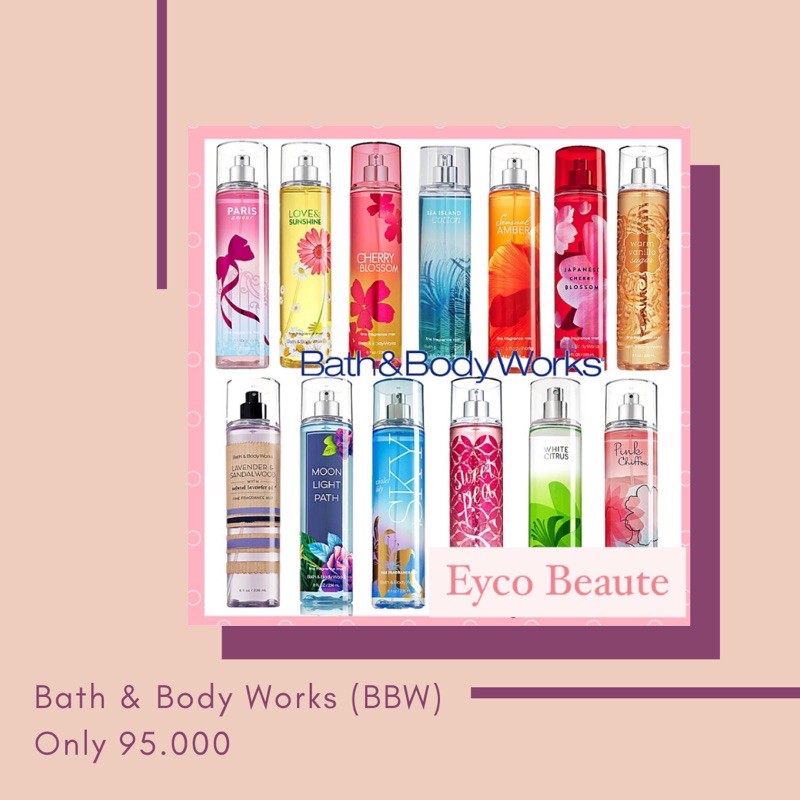 Jual BATH & BODY WORKS (BBW) FRAGRANCE MIST | Shopee Indonesia