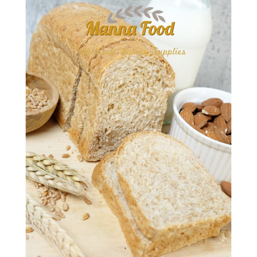 Jual 95% Wholewheat Bread / Roti tawar gandum utuh per 2 loaf | Shopee ...