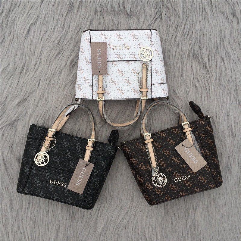 Guess Delaney Motif Mini Tote Bag ORIGINAL Guess Original Tas Guess Original Totebag Guess