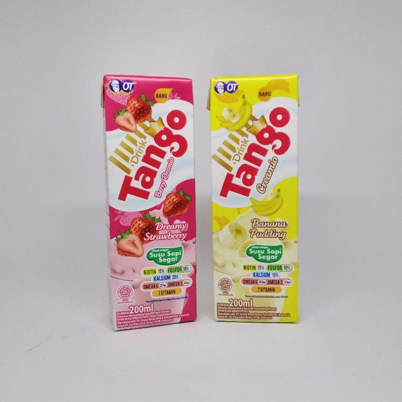 Jual susu TANGO JUARA Banana & Stawberry 200ml | Shopee Indonesia