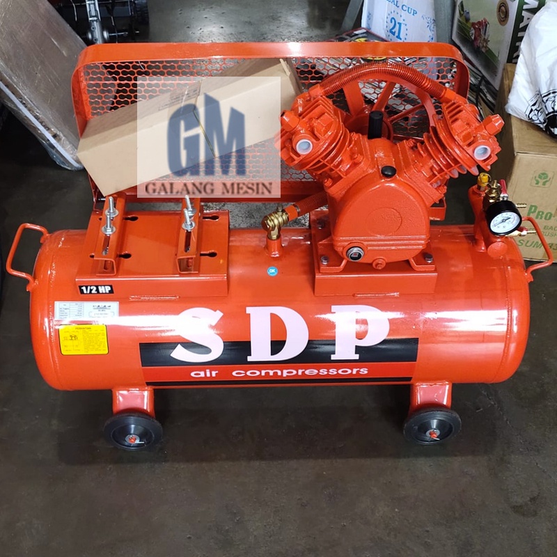 Jual Kompresor Angin 0.5 HP SDP Portable Air Compressor 1/2hp + Mesin ...
