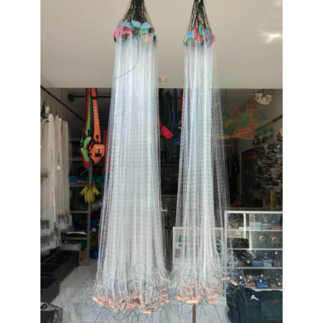 Jual Jaring Ikan Siap Pakai 2in Tinggi 1,5m Panjang 20m | Shopee Indonesia