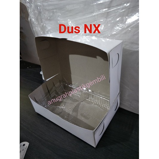 Jual Dus nasi NX dus kotak nasi putih persegi panjang( Biasa) perpack
