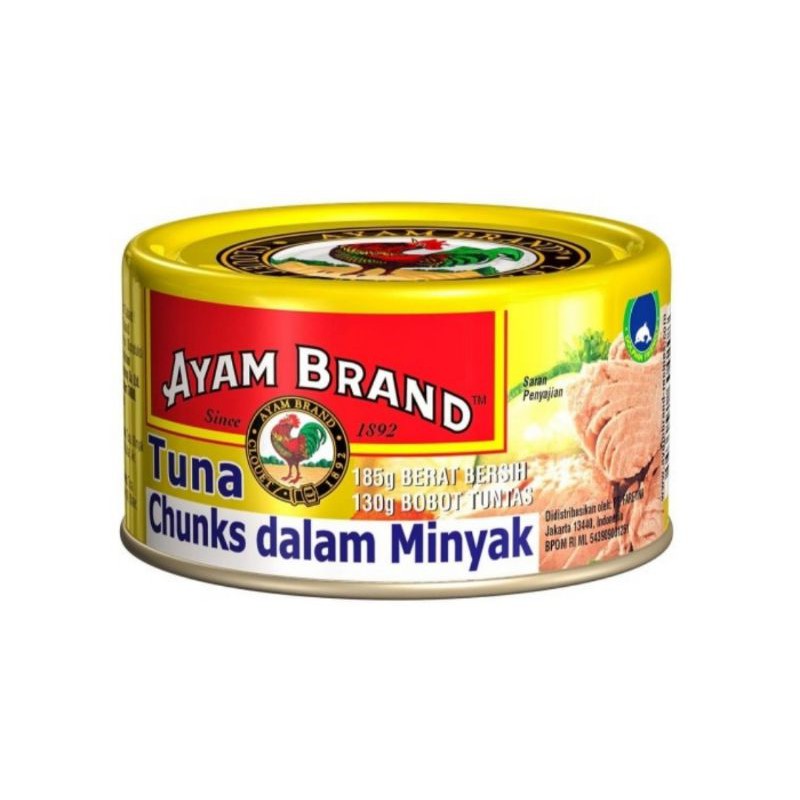 Jual ayam brand tuna chunks in oil II tuna chunks in oil ayam brand