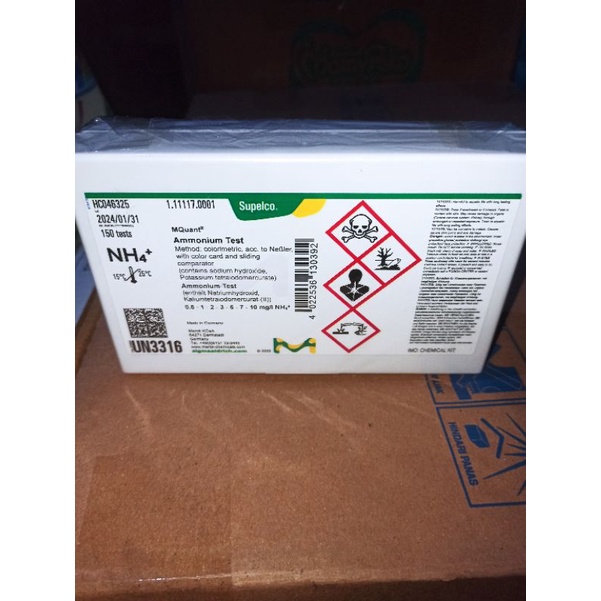Jual Ammonium Test Merck M.1.11117.0001 Ammonium Test Kit Merck Shopee Indonesia