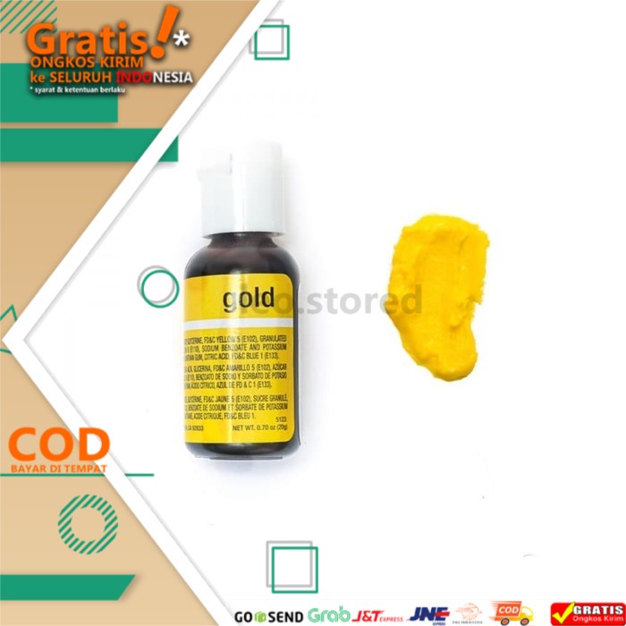 Jual bahan kue Chefmaster Food Coloring Bakers Gold Pewarna Makanan