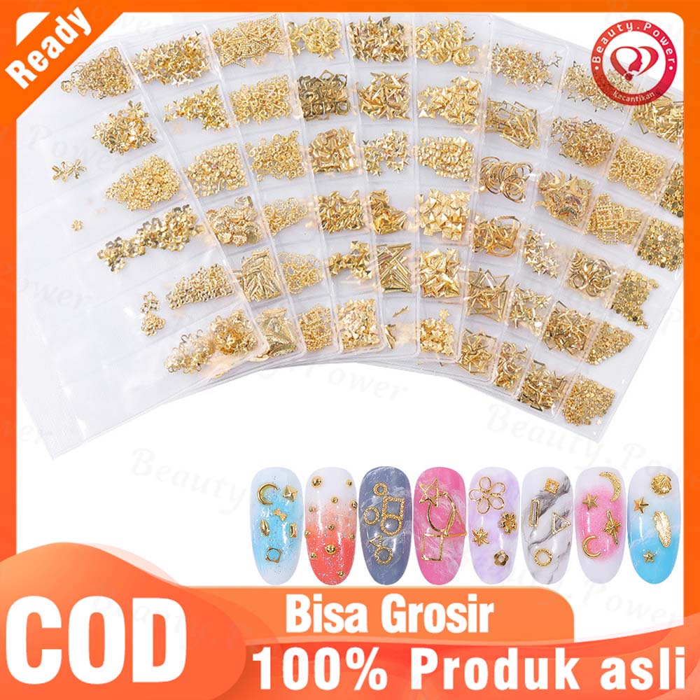 Jual Aksesoris Nail Charm Rhinestone Frame Nail Art Metal Bentuk