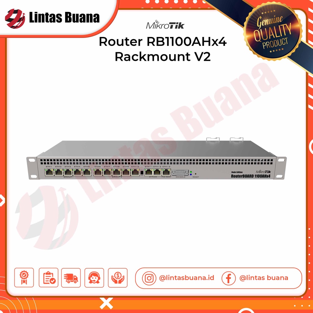 Jual Mikrotik Router RB1100X4 RB1100AHx4 Rackmount | Shopee Indonesia
