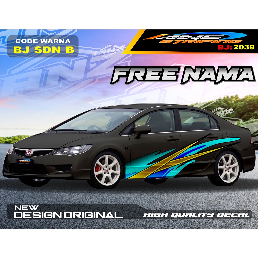 Jual VARIASI STIKER MOBIL SEDAN / VARIASI STICKER BODY SAMPING MOBIL ...