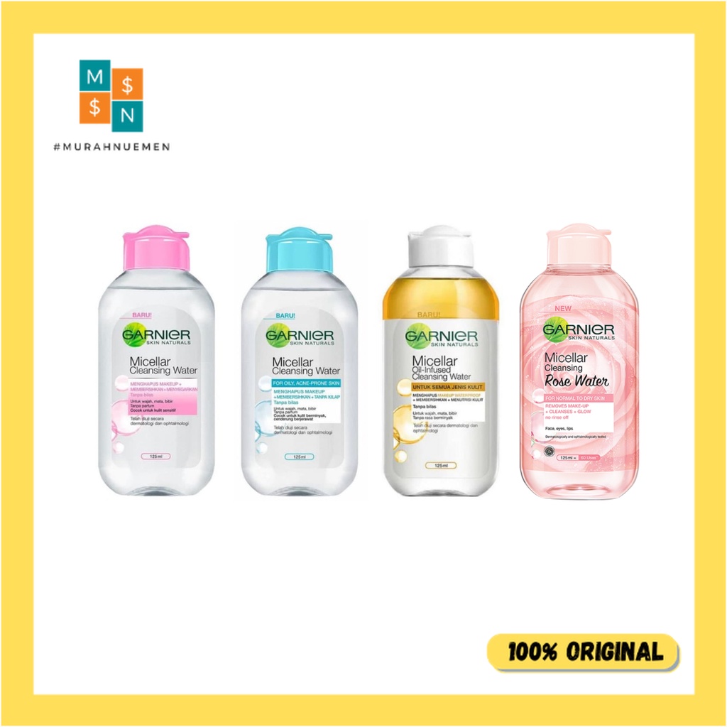 Jual Garnier Micellar Water Cleansing Water Pink Blue BiPhase Oil