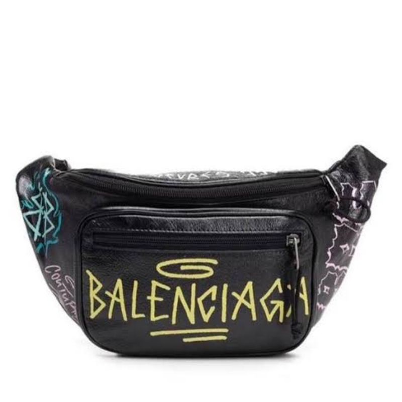 Jual Balenciaga Graffiti waist bag Shopee Indonesia