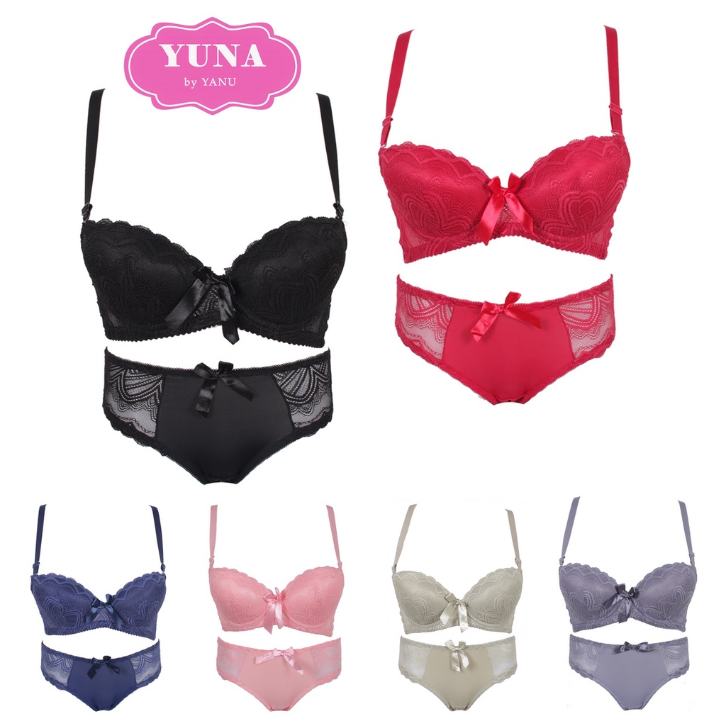 Jual Size 34A - 38A | Set Bra Brukat Yuna 759 | Bra Dan Cd | Shopee ...