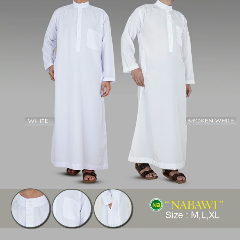 Jual Gamis Putih Polos Pria Dewasa Lengan Panjang | Shopee Indonesia