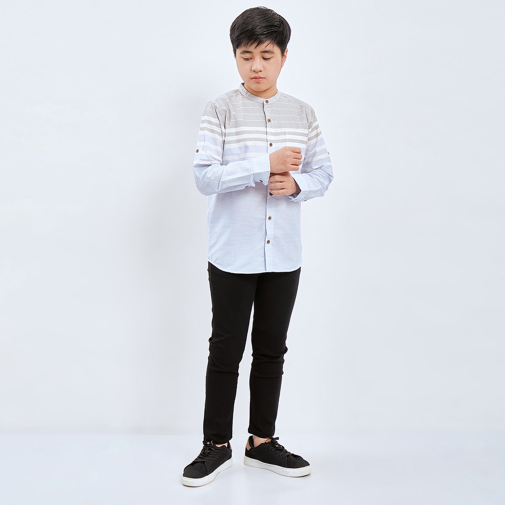 Pipiniko Stripe Print Kemeja Anak Laki-laki