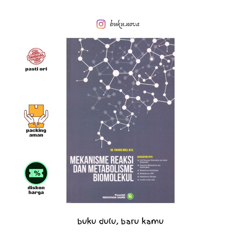 Jual Buku Mekanisme Reaksi Dan Metabolisme Biomolekul | Shopee Indonesia