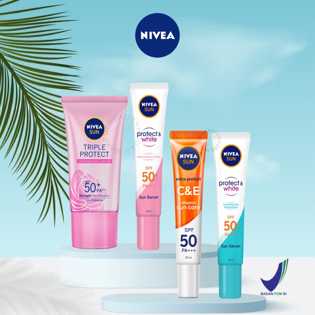 Jual Nivea Sun Face Protection Serum Spf50 Pa 30ml Instant Aura Oil Control Extra 6499