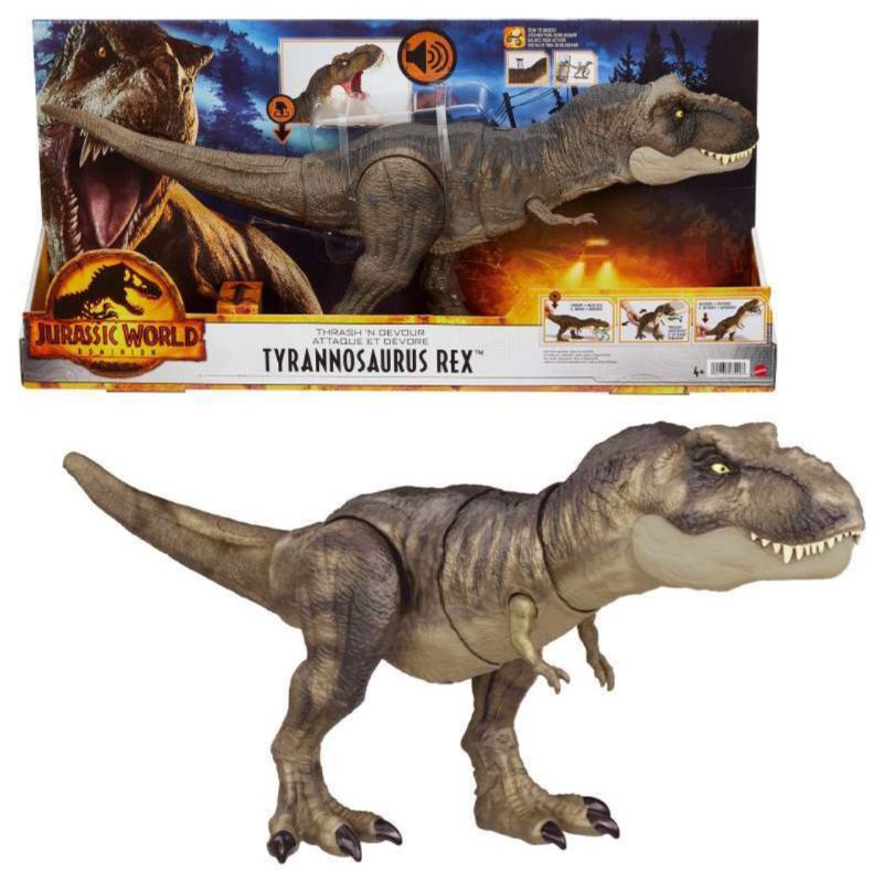 Jual Jurassic World Thrash N Devour Tyrannosaurus Rex Figure Shopee Indonesia