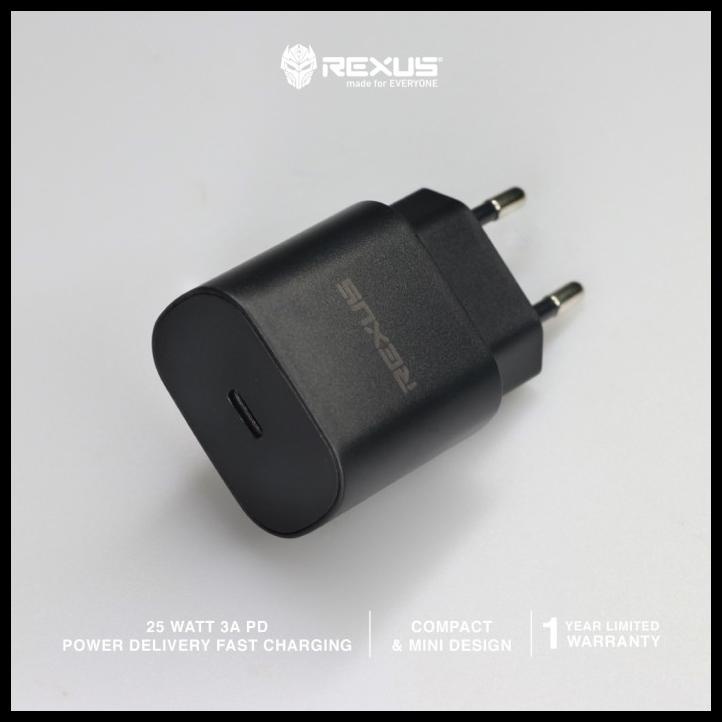 Jual Rexus Adapter Quick Charge Power Delivery Type C 3.0 Pa90 25W