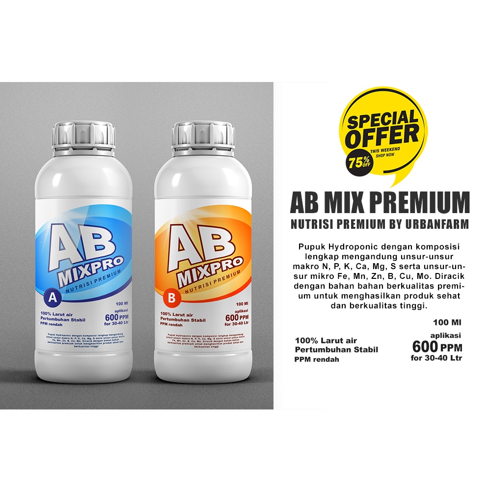 Jual AB Mix premium untuk Sayur Hidroponik | Shopee Indonesia