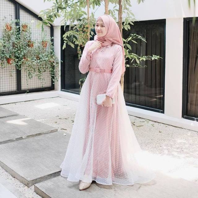 Organza on sale dress hijab