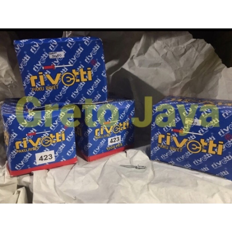 Jual ( 423 ) Paku Rivet 1 Dos Dus Ripet Blind Rivvet Rifet 3.2mm 3.2 mm ...
