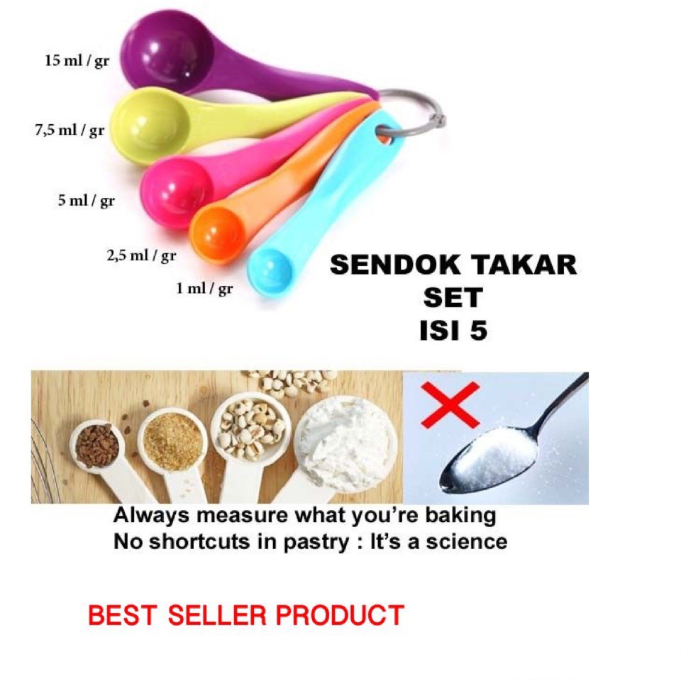 Jual SENDOK TAKAR 1ml 2.5ml 5ml 7.5ml 15ml (5in1) CBKS LC | Shopee
