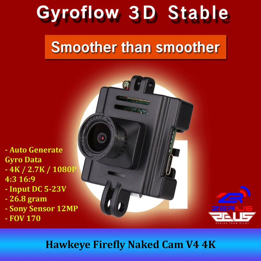 Jual Hawkeye Firefly K Naked Cam V K With Gyro Data Gyroflow Shopee Indonesia