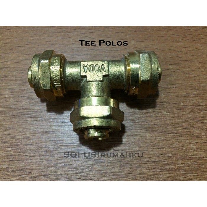 Jual TEE AIR PANAS KUNINGAN 16 MM T CABANG 3 TIGA MODEL ONDA RIFENG ...