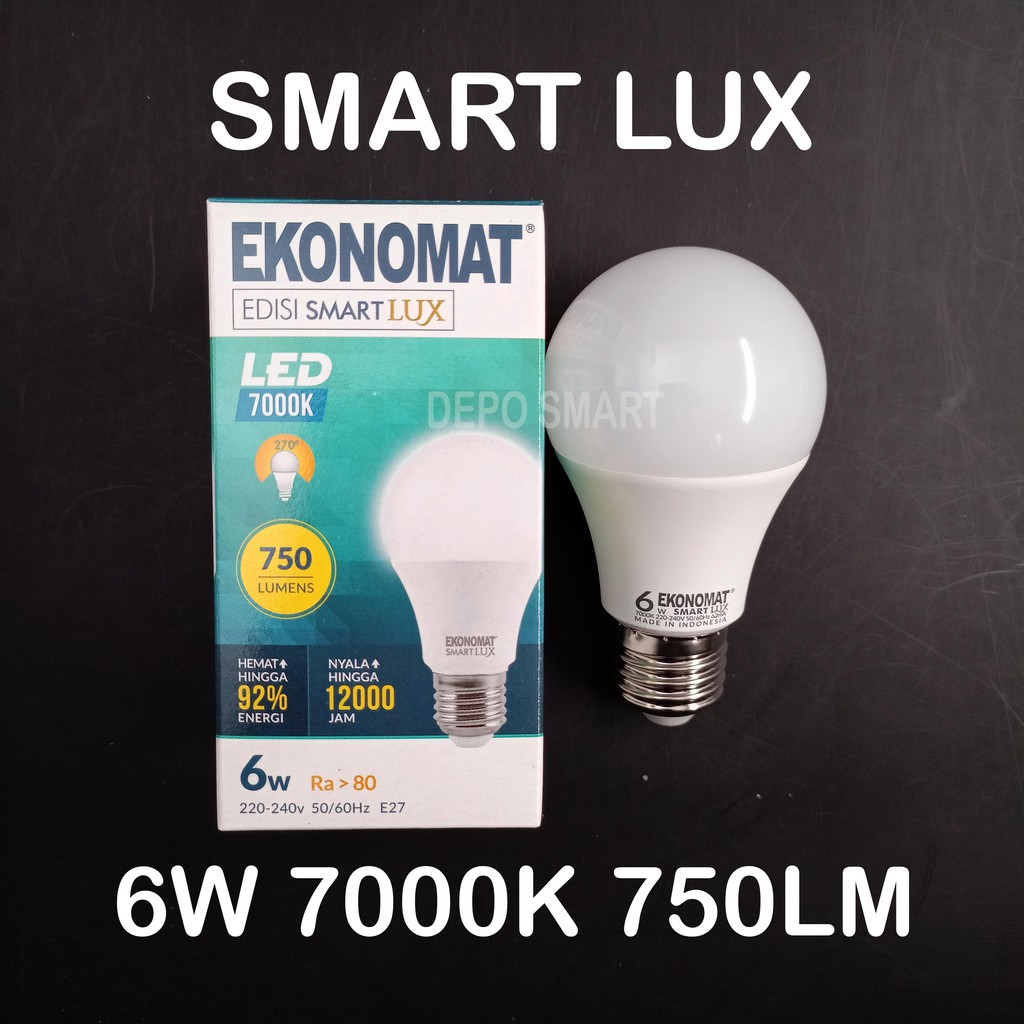 Jual Lampu Led Ekonomat Smart Lux W Putih K Watt W Bohlam Murah Shopee Indonesia