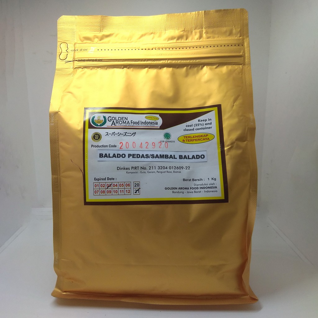 Jual BUMBU TABUR 1 KG RASA BALADO PEDAS COCOK UNTUK ANEKA SNACK SHIHLIN ...