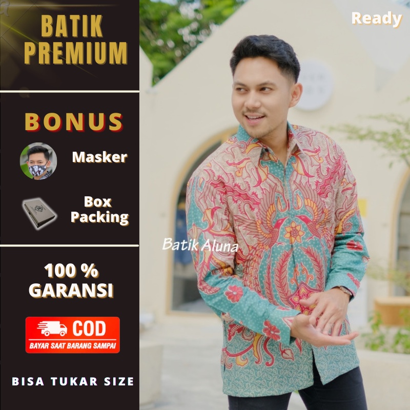 Jual Baju Batik Pria Lengan Panjang Premium Original Modern PBA 069 ...