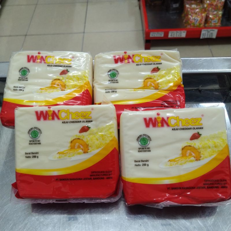 Jual Keju Cheddar Wincheez 250 Gr / Win Cheez Keju Batang / Block ...