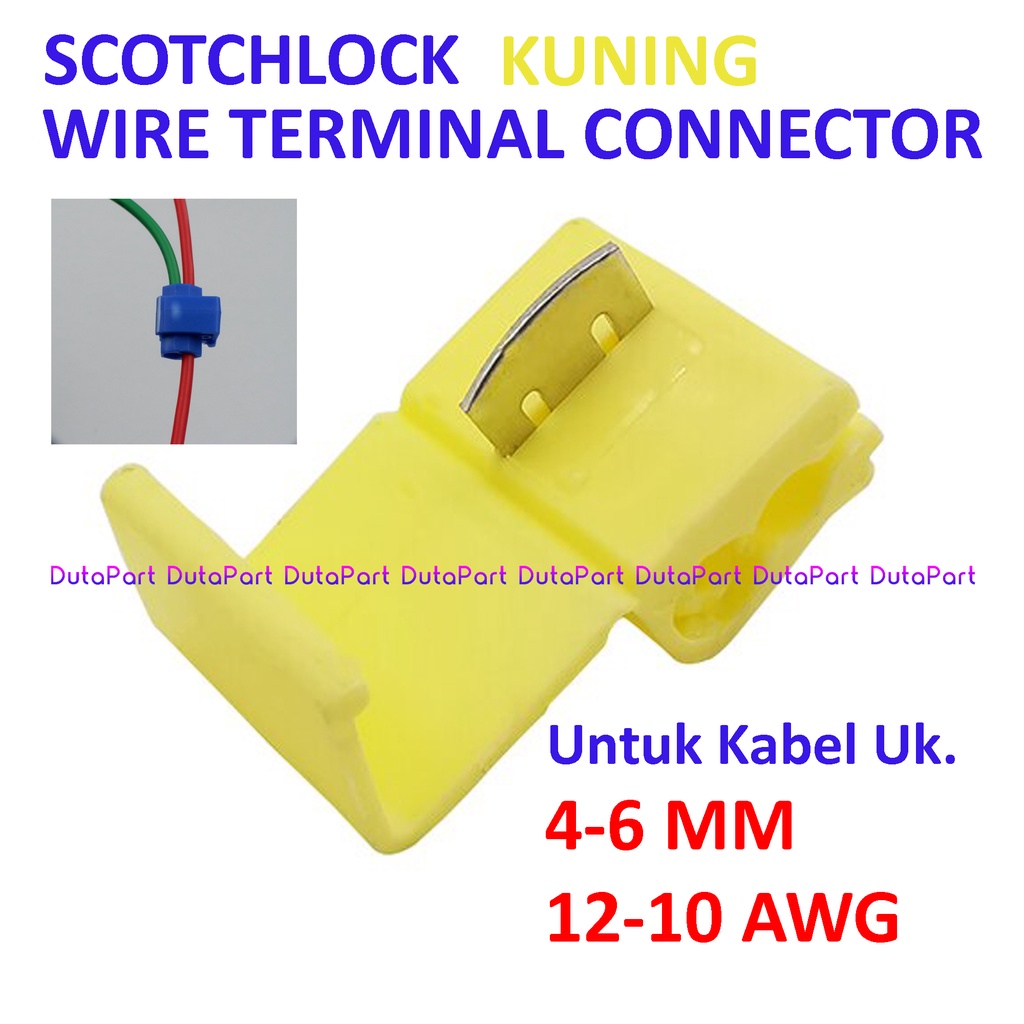 Jual Yellow Quick Connect Scotch Lock Kuning Jumper Connector ...