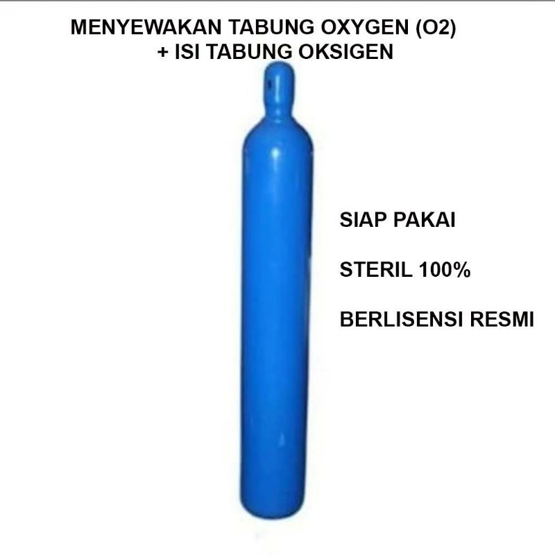 Jual Sewa Tabung Oksigen 6m3 Full Isi Oxygen Medical Shopee Indonesia 