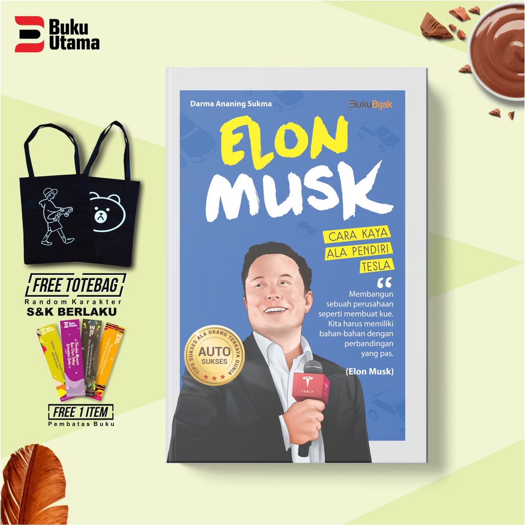 Jual Biografi Elon Musk Cara Kaya Ala Pendiri Tesla / ARRUZZ MEDIA ...