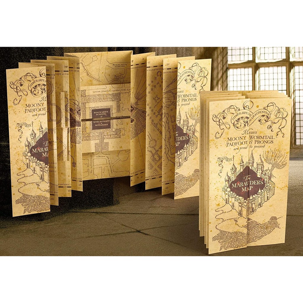 Jual Marauders map harry potter replica 1:1 bahan map dari ARTPAPER ...