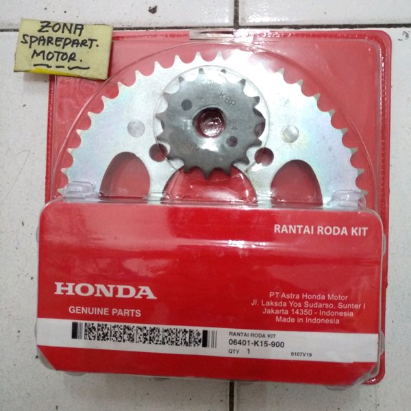 Jual GearSet Gear Set Rantai Roda Kit AHM K15 CB150R Streetfire Shopee Indonesia