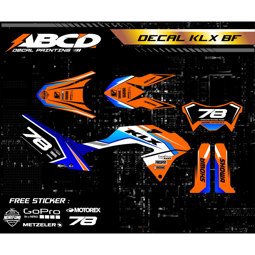 Jual Decal KLX 150L /KLX BF /DTRACKER GLOSSY/DOFF - DESIGN TERBARU ...