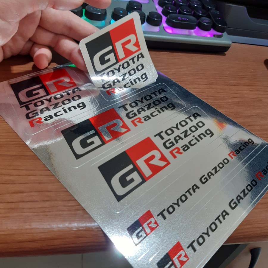 Jual Aksesoris Mobil Stiker Sticker Set Toyota GR Sport Gazoo Racing ...