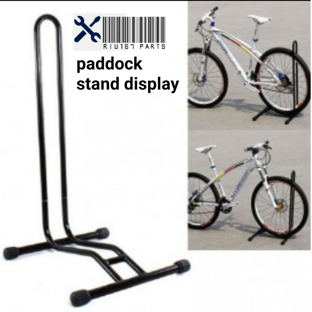Jual RIU167 Stand Display Paddock BIKE Sepeda bahan Steel hitam ...