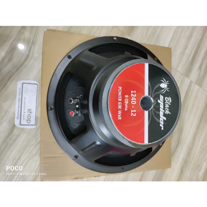 Jual Speaker Black Spider 1240 12 inchi Full Range Speaker BS 1240 ...