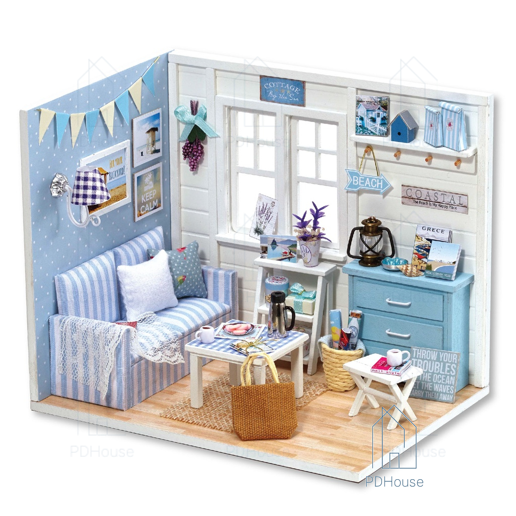 Jual (PDH) CUTE ROOM DIY HOUSE MINIATURE FRESH SUNSHINE / MINIATUR