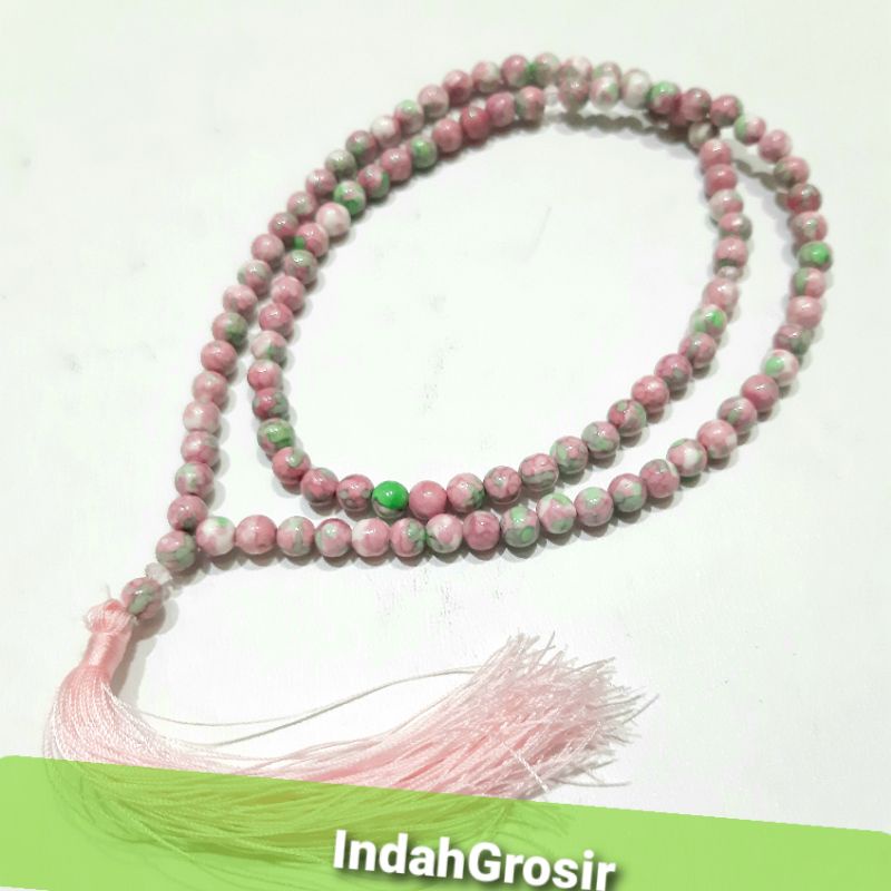 Jual TASBIH BATU PIRUS PINK 99BUTIR 6MM ORIGINAL | Shopee Indonesia