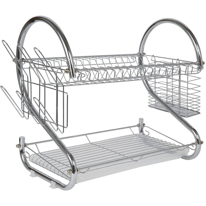 Jual Rak Piring Stainless / Dish Drainer Rak Piring 2Tingkat/2Layer ...