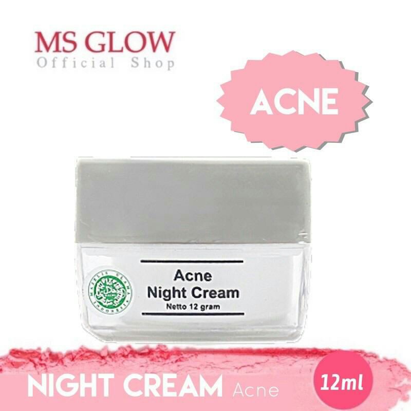 Jual MS Glow Acne Night cream (ecer) Shopee Indonesia