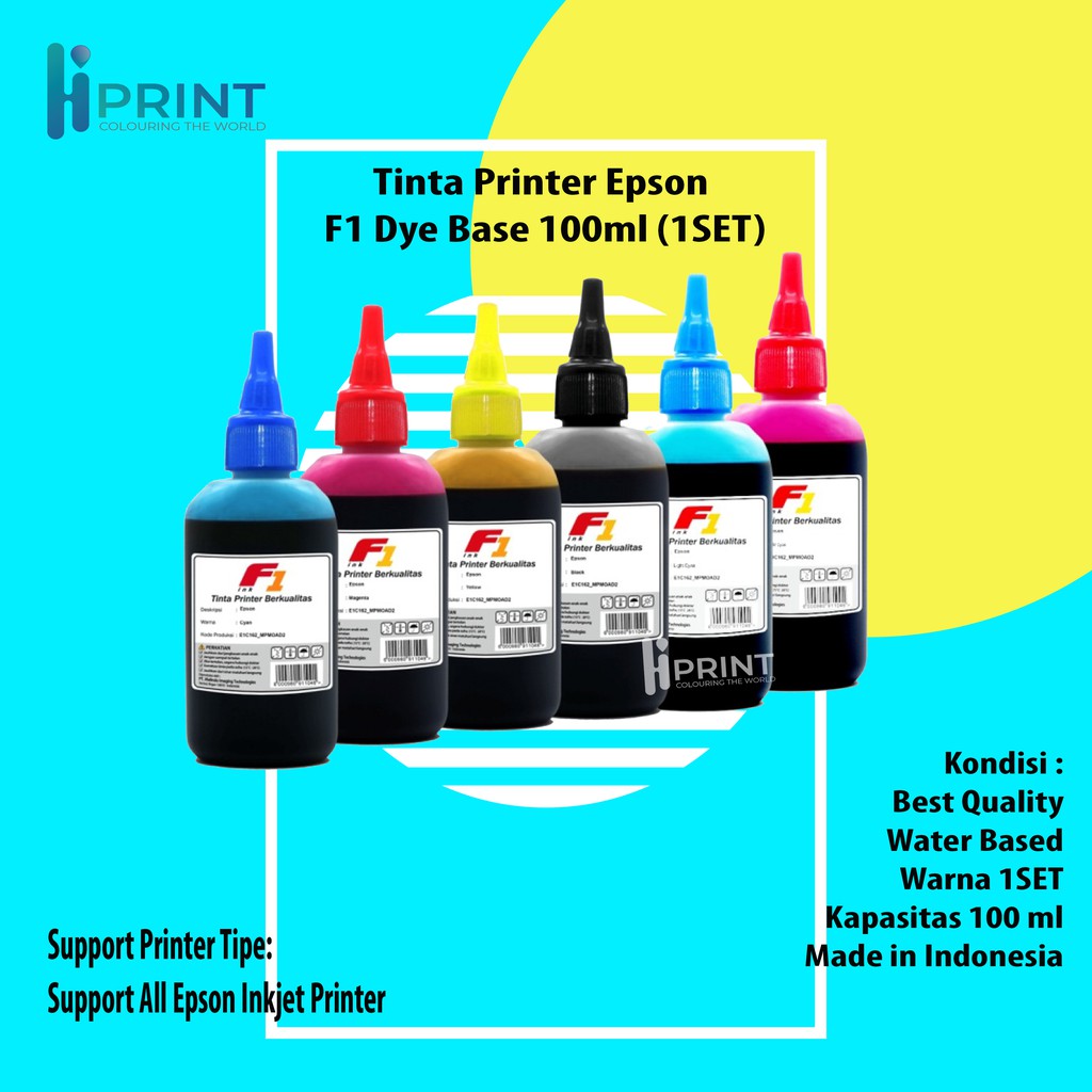 Jual Tinta Refill F1 Printer Epson 100ml 664 673 001 003Tinta Refill F1 ...