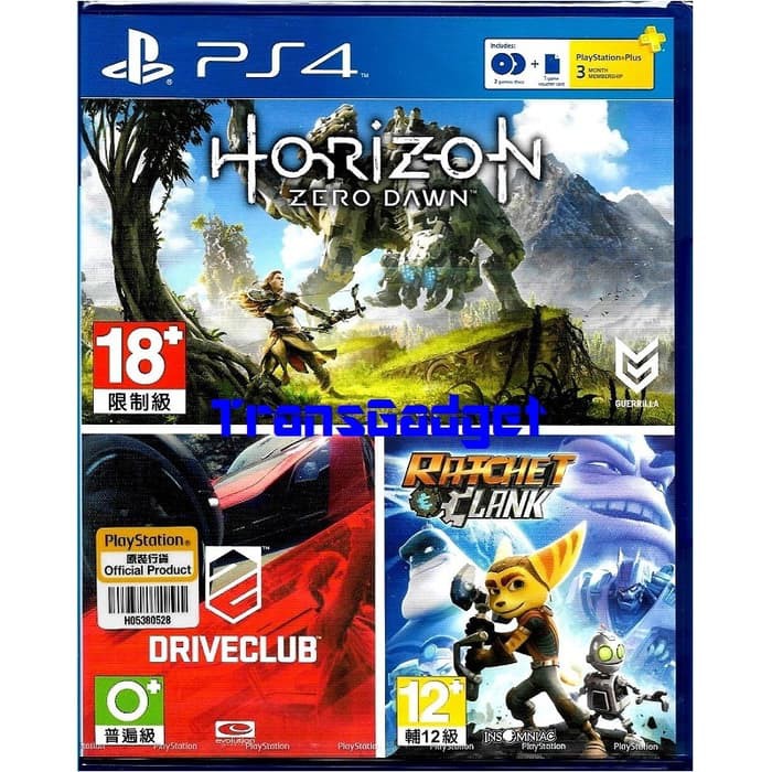 Jual Kaset BD Sony PS4 Horizon Zero Dawn - DriveClub (Second / Used ...