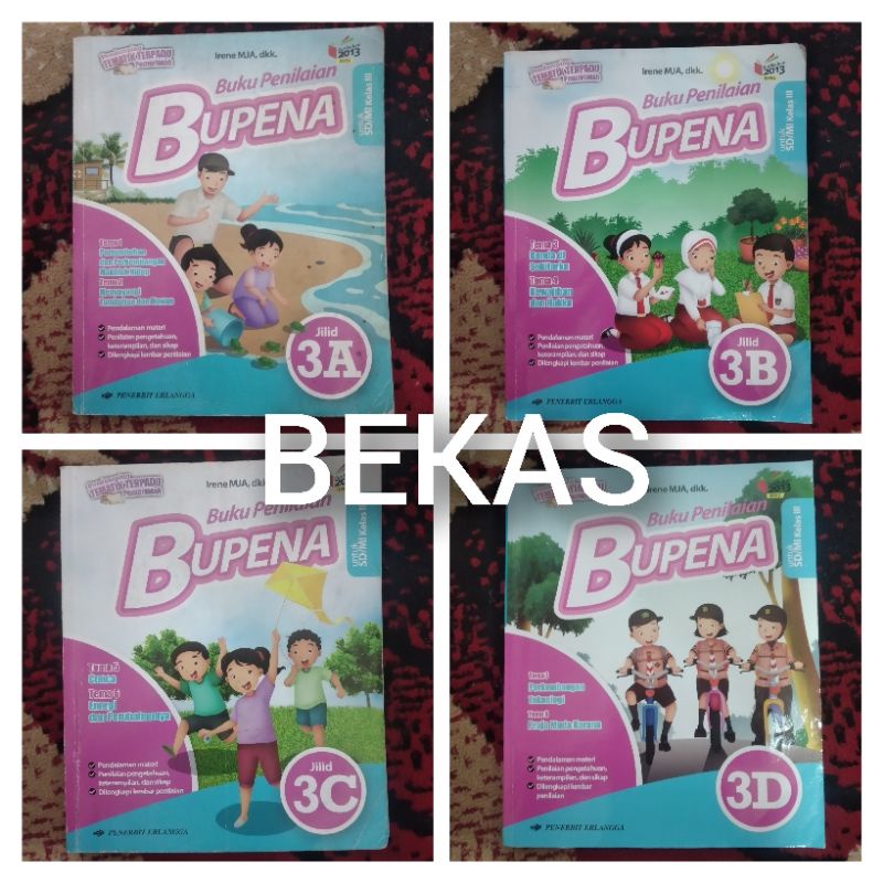 Jual BUKU BUPENA KELAS 3 SD 3A 3B 3C 3D K13 REVISI ERLANGGA BEKAS ...
