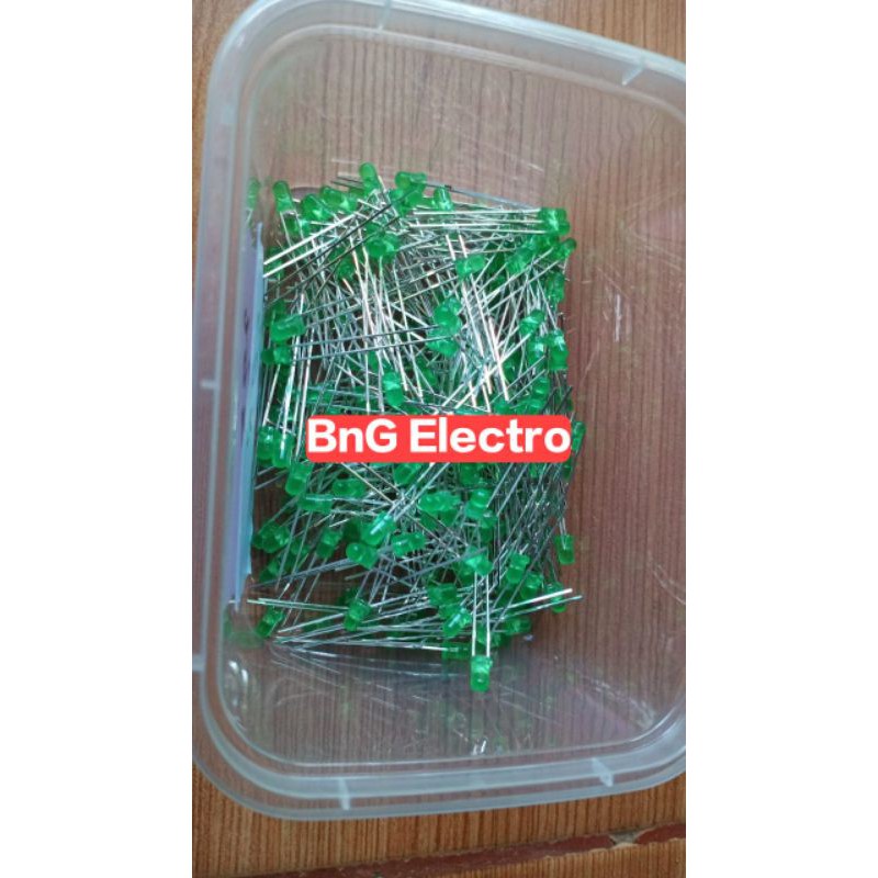 Jual Lampu LED hijau nyala hijau 3mm | Shopee Indonesia