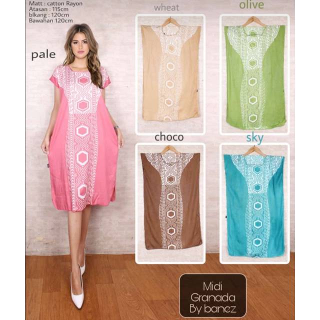 Jual Daster Midi Granada (GAK ECER, 1 MOTIF KLIK 5X) | Shopee Indonesia
